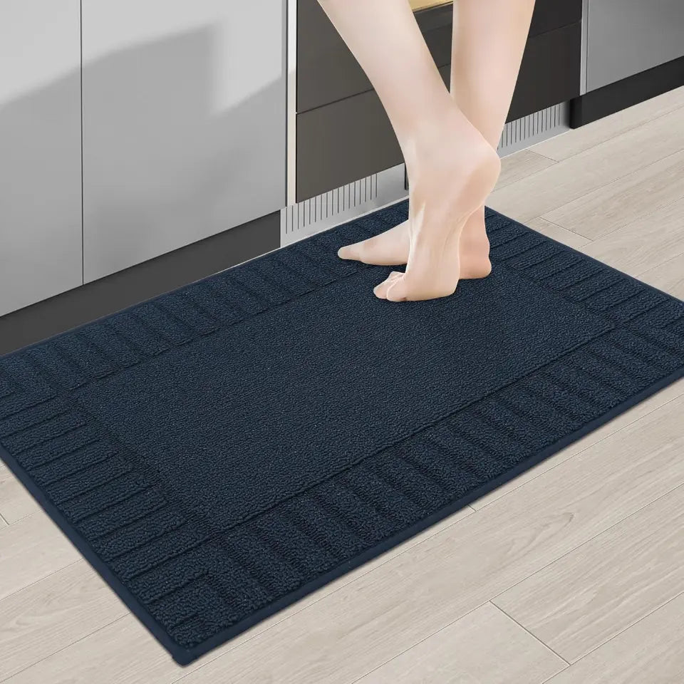 20x30 Blue Striped Bordered Kitchen Anti Skid Mats