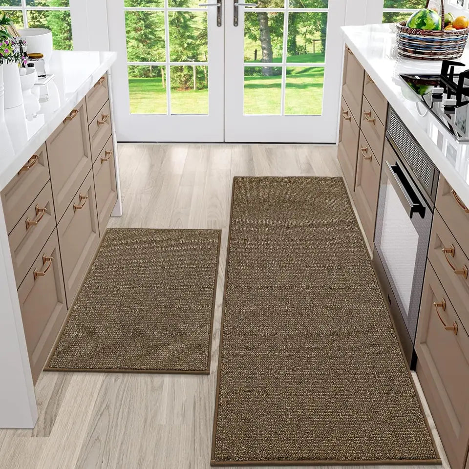 20x32 20x48 Brown Solid Color Plain Comfortable Kitchen Mats