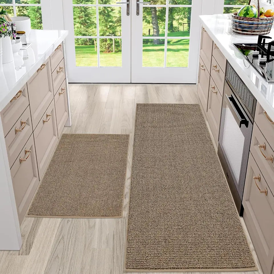 20x32 20x48 Taupe Solid Color Plain Comfortable Kitchen Mats