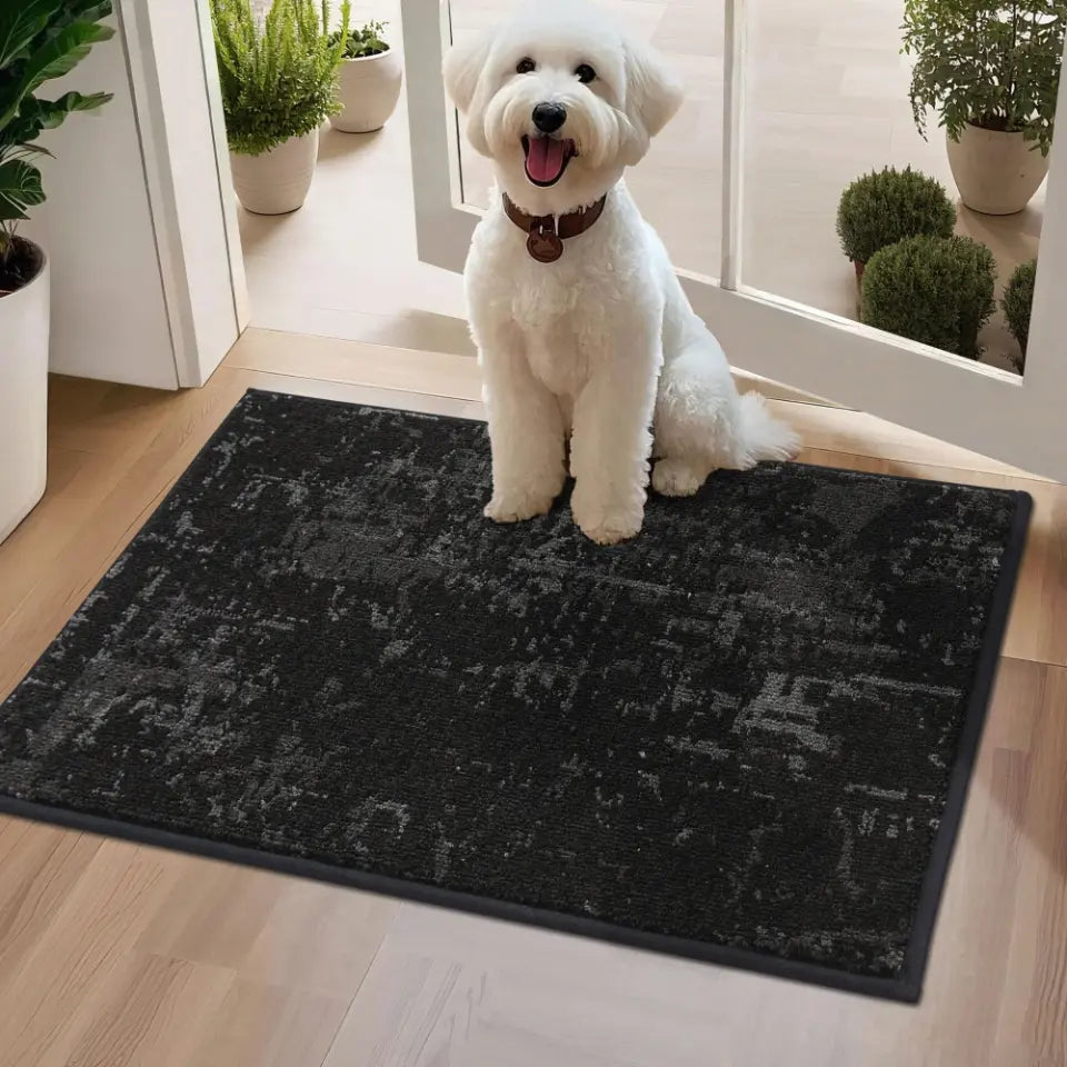 20x32 Black Abstract Stylish Door Mats