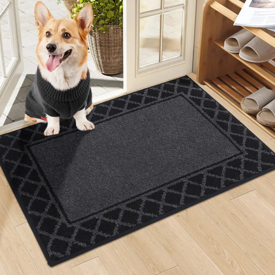 20x32 Black Non Slip Front Door Mat