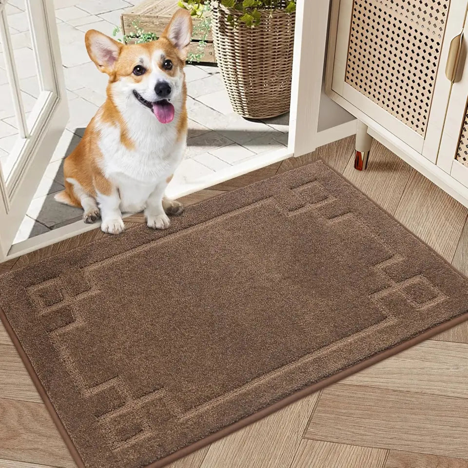 20x32 Brown Classic Framed Thin Door Mat