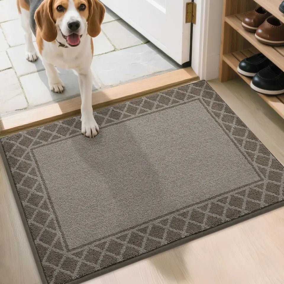 20x32 Light Brown Non Slip Front Door Mat