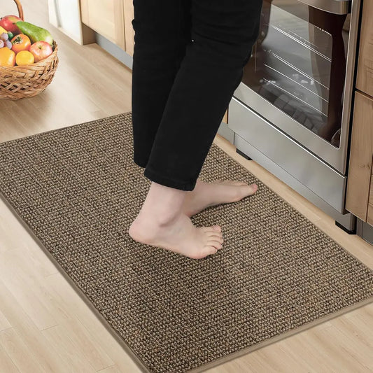 20x32 Taupe Solid Color Plain Comfortable Kitchen Mats