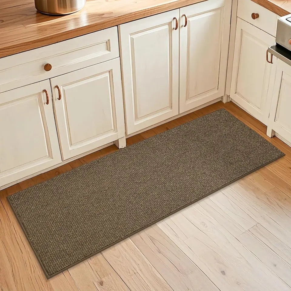 20x48 Brown Solid Color Plain Comfortable Kitchen Mats