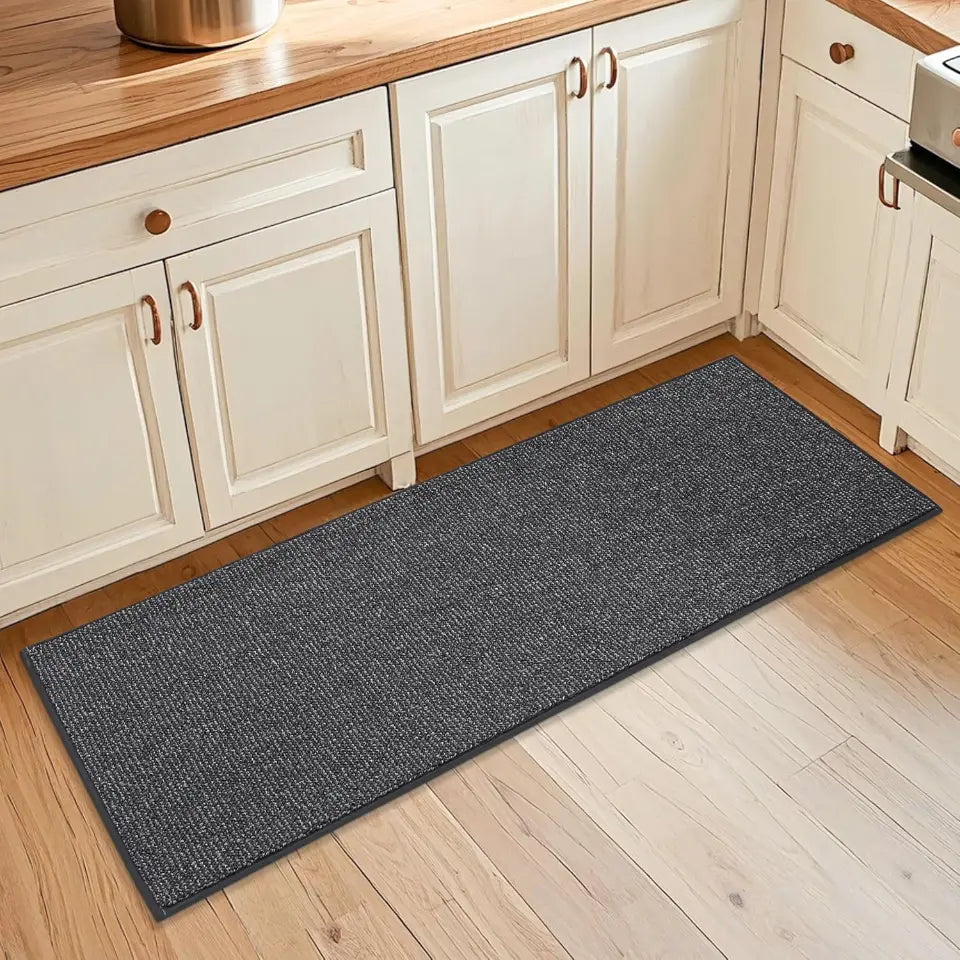 20x48 Charcoal Solid Color Plain Comfortable Kitchen Mats