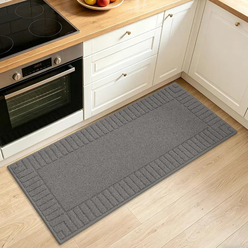 Striped Bordered Kitchen Anti Skid Mats