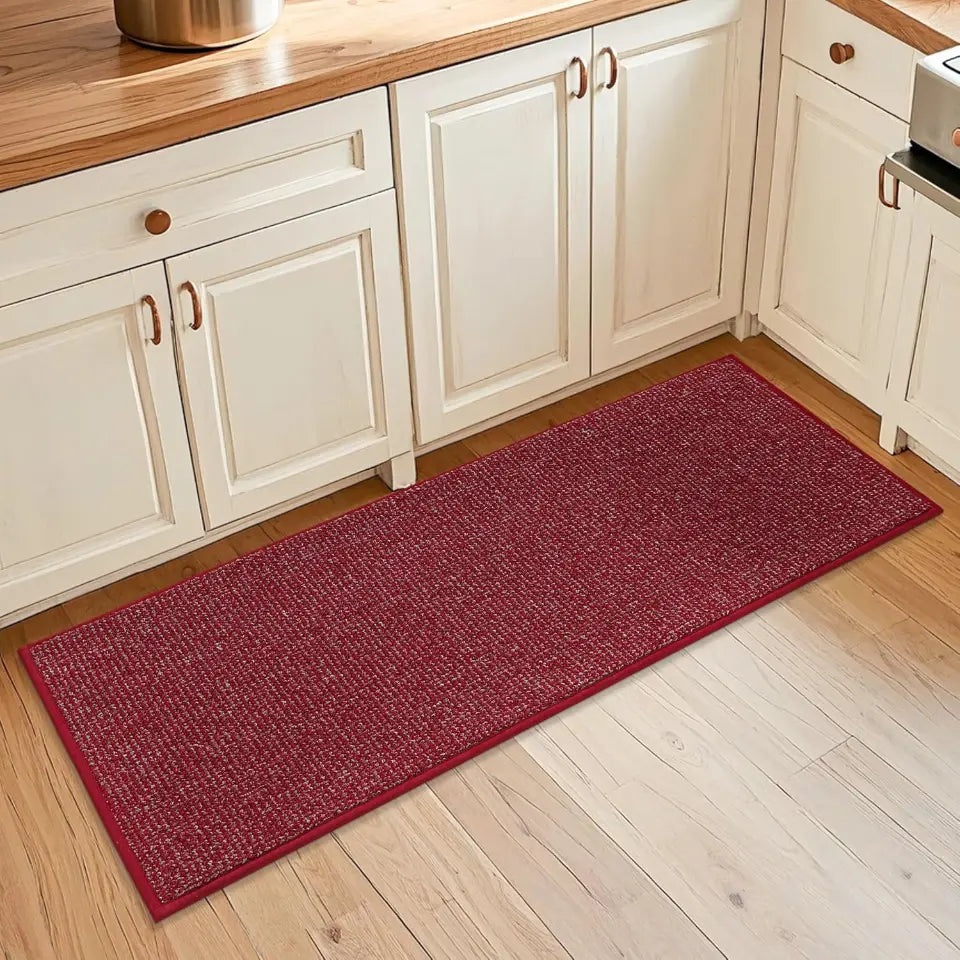 20x48 Red Solid Color Plain Comfortable Kitchen Mats