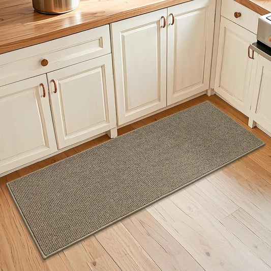 20x48 Taupe Solid Color Plain Comfortable Kitchen Mats