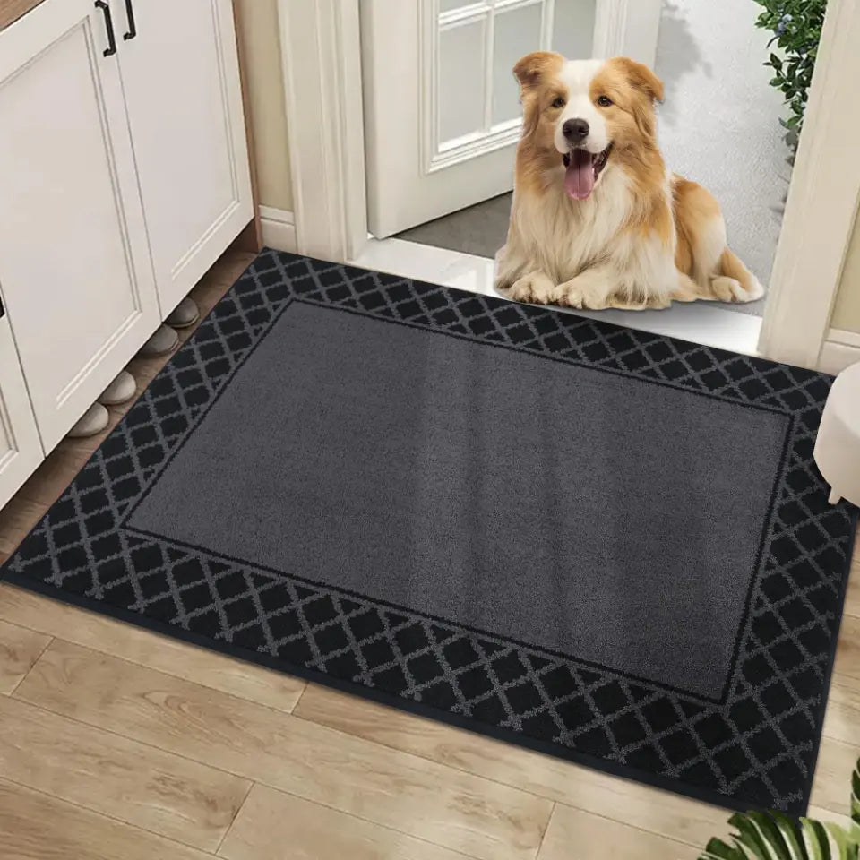 24x36 Black Non Slip Front Door Mat