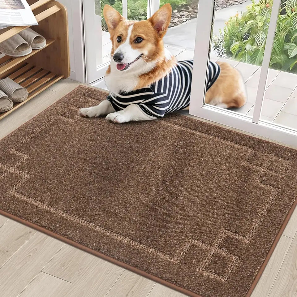 24x36 Brown Classic Framed Thin Door Mat