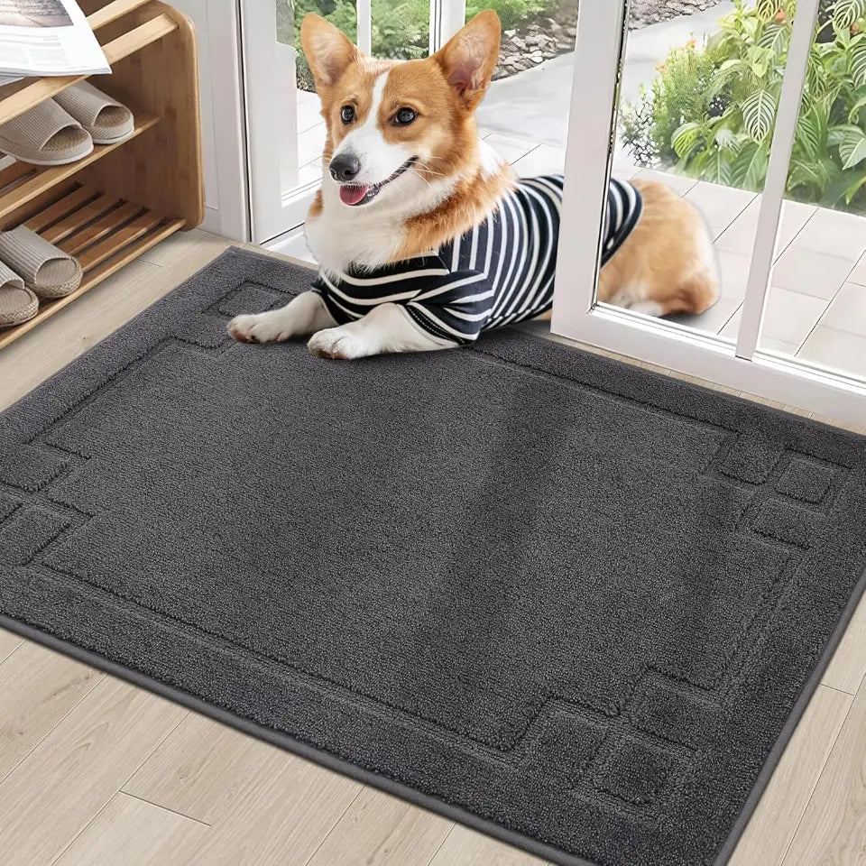 24x36 Dark Grey Classic Framed Thin Door Mat