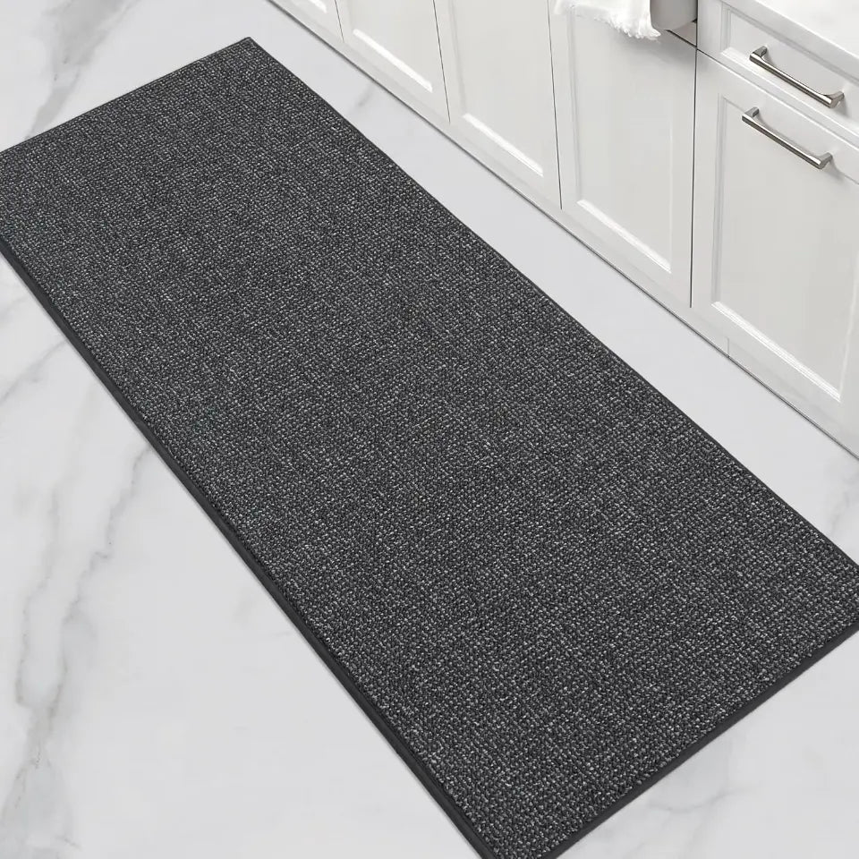 24x60 Charcoal Solid Color Plain Comfortable Kitchen Mats