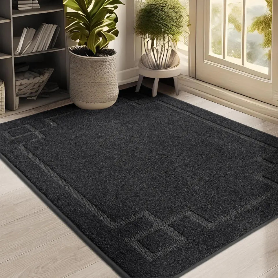 32x48 Black Classic Framed Thin Door Mat