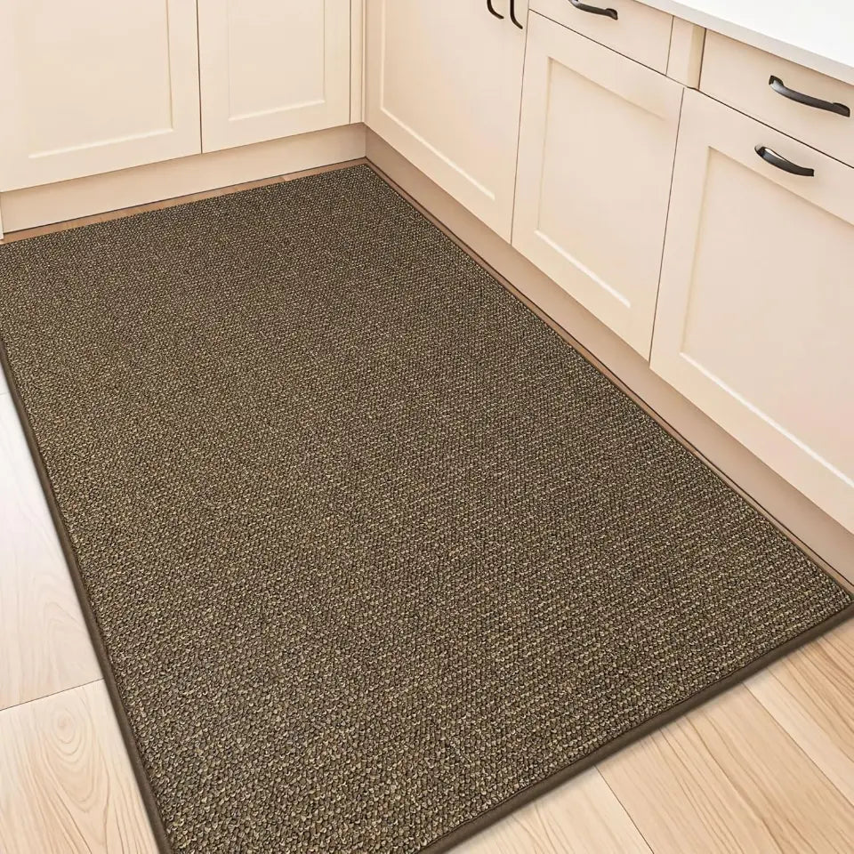 32x48 Brown Solid Color Plain Comfortable Kitchen Mats