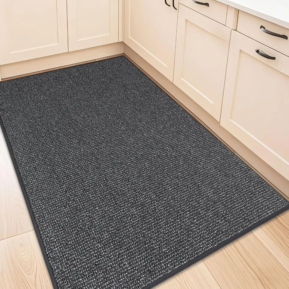 32x48 Charcoal Solid Color Plain Comfortable Kitchen Mats