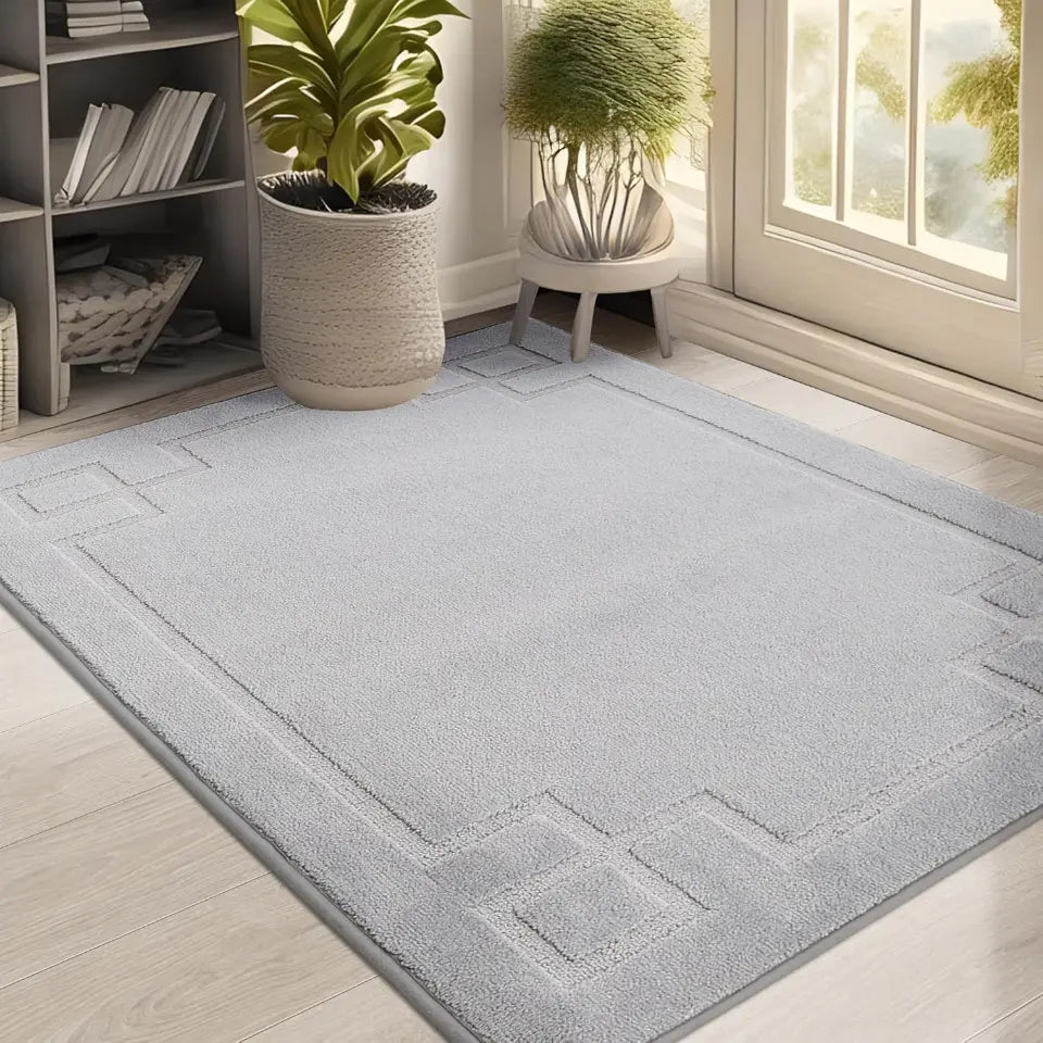 32x48 Light Grey Classic Framed Thin Door Mat