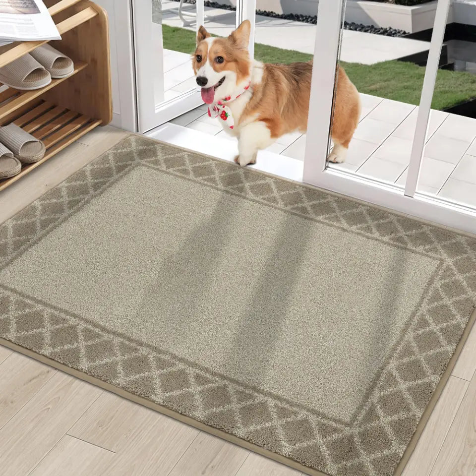 32x48 Taupe Non Slip Front Door Mat
