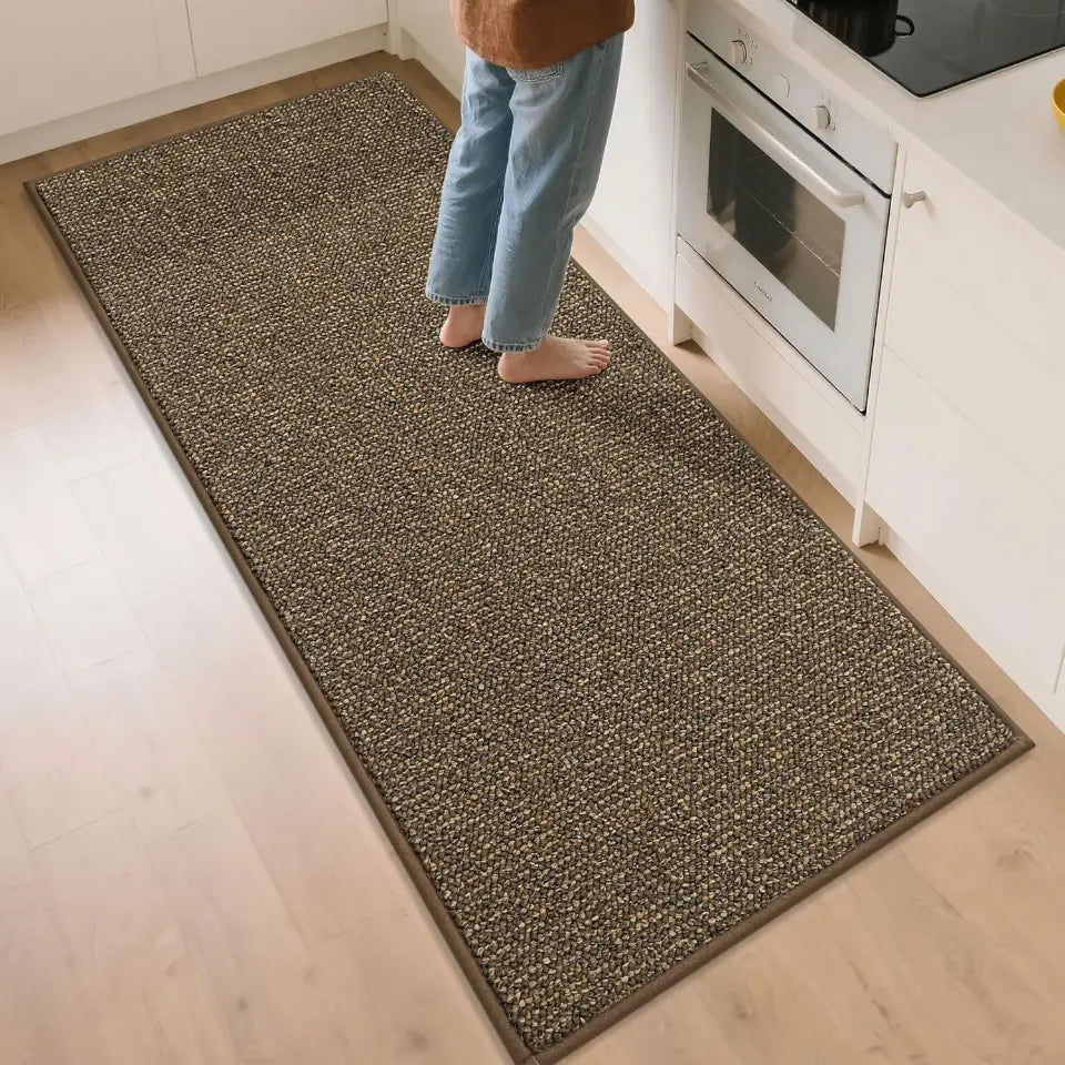 32x72 Brown Solid Color Plain Comfortable Kitchen Mats