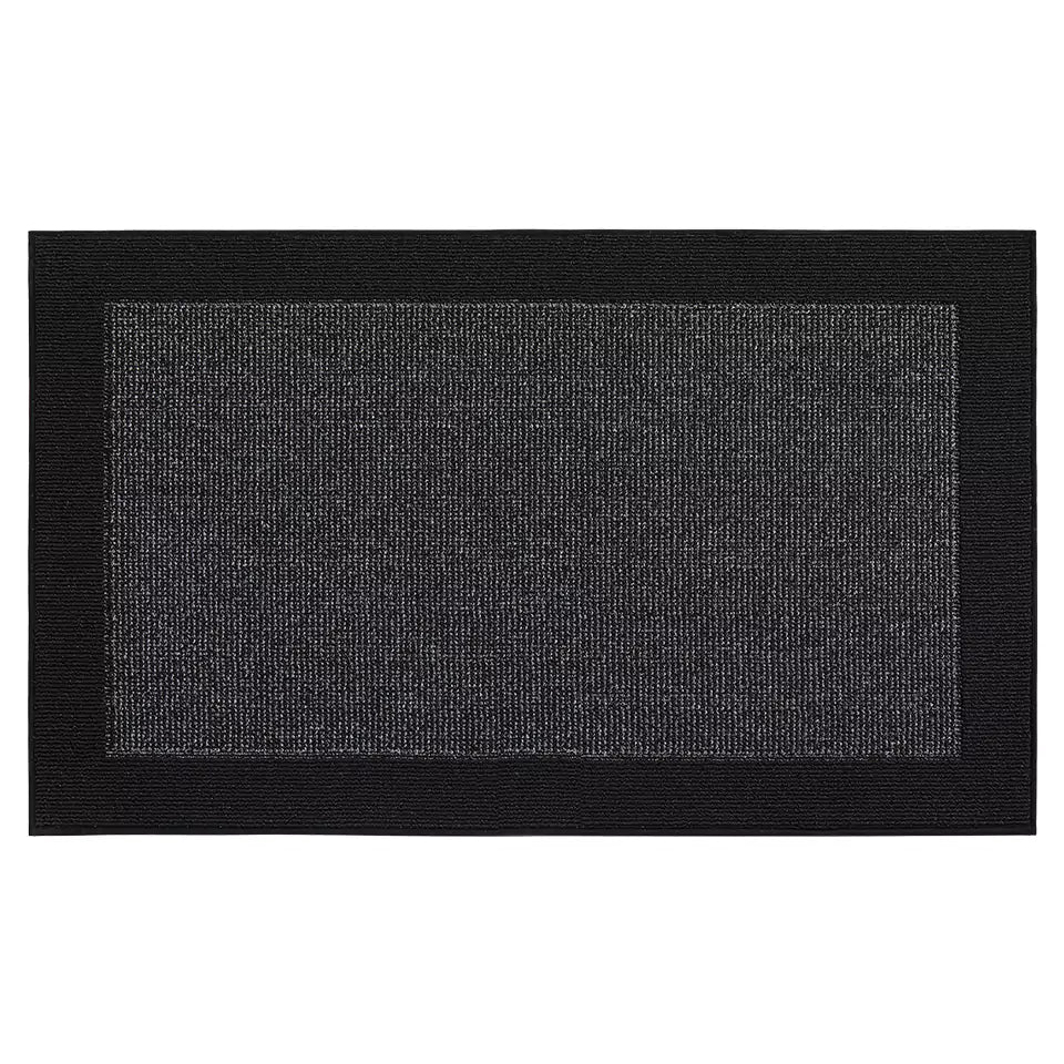 36x60 Black Non-Slip Washable Entryway Rugs