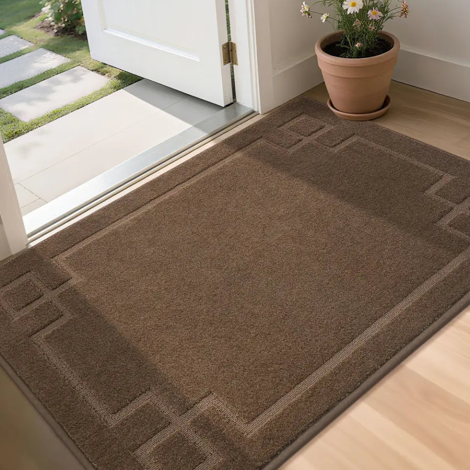 36x60 Brown Classic Framed Thin Door Mat