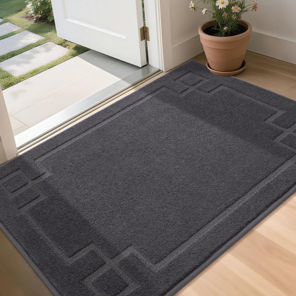 36x60 Dark Grey Classic Framed Thin Door Mat