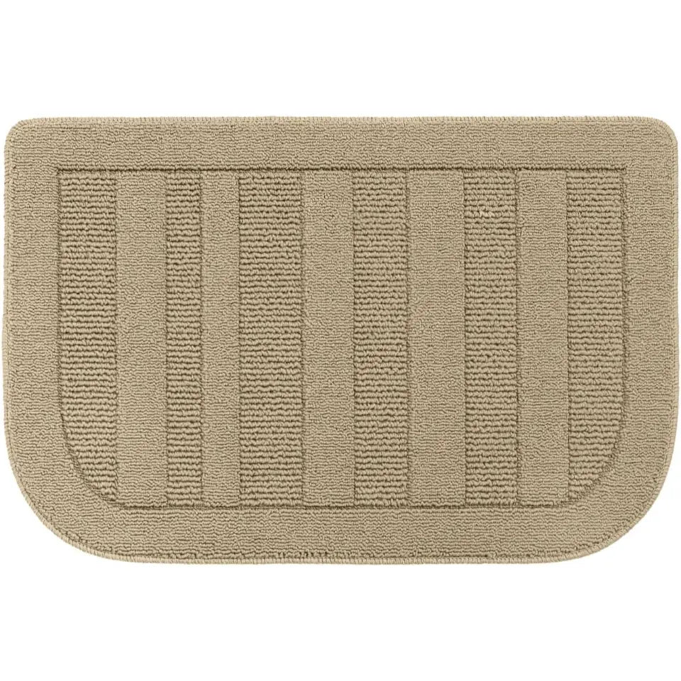 Beige D Shaped Middle Area Rugs for Kitchen
