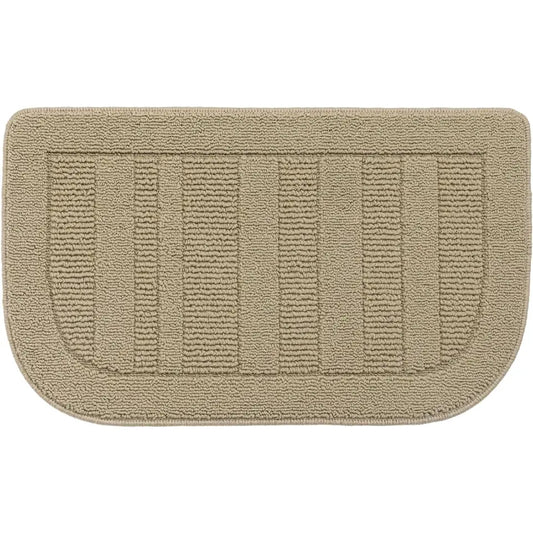 Beige D Shaped Small Area Rugs for Kitchen