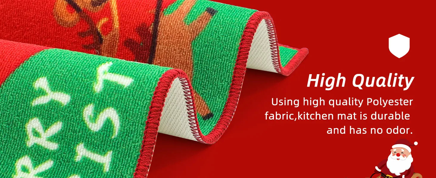 Christmas Anti Fatigue Mats with Premium Sewing
