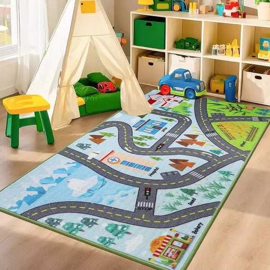 City View Play Mat with Roads for Cars