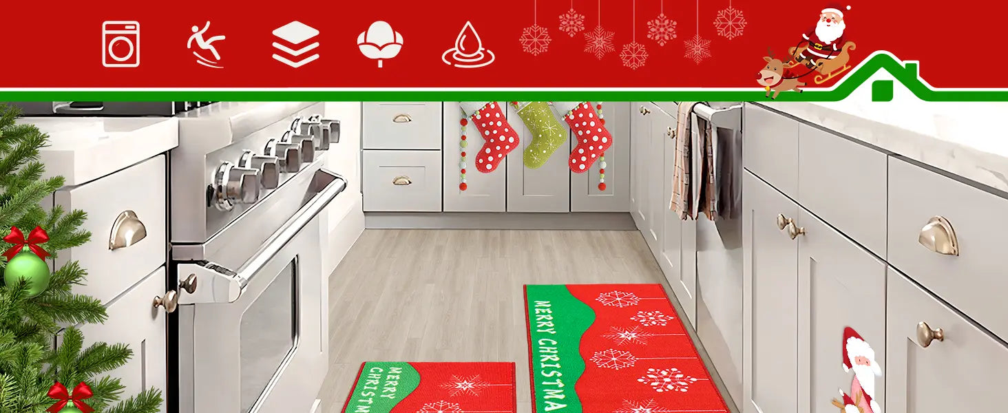 Features of Christmas Kitchen Runner Rugs