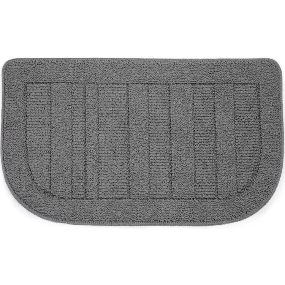 Grey D Shaped Small Area Rugs for Kitchen