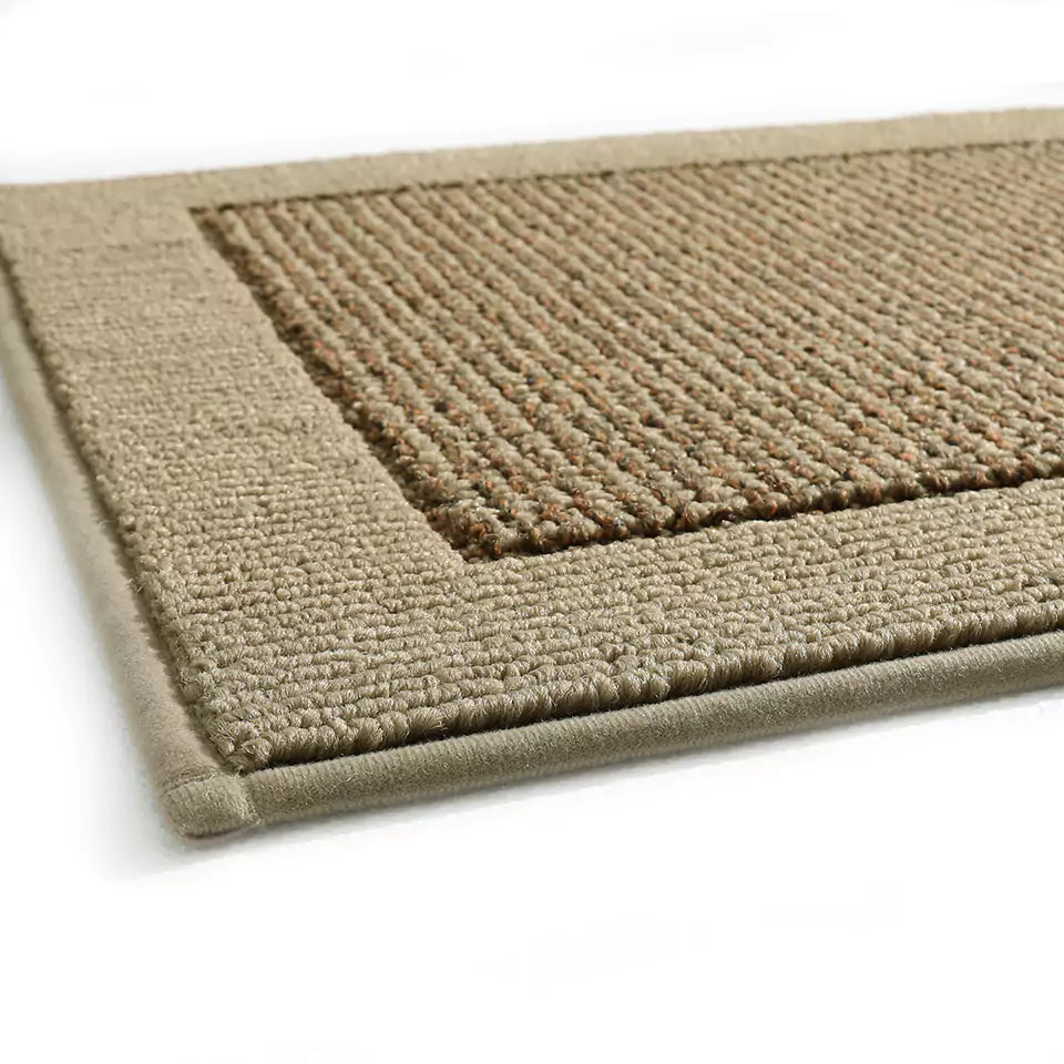 Thickness Details of Solid Colored Bordered Non-Slip Washable Entrance Carpet