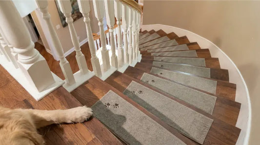 Paw Print Stair Treads: Stylish Non-Slip Safety for Pet Homes