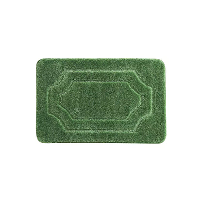 16x24 Green Double Framed Tufted Bath Mats