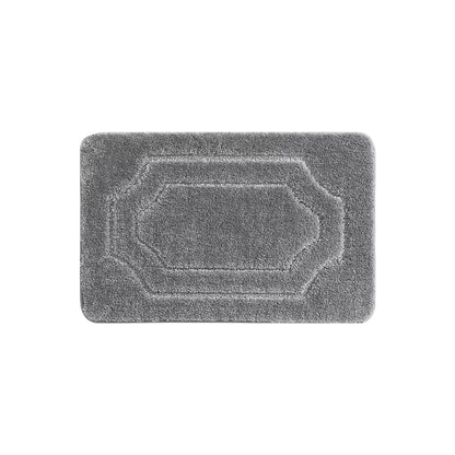 16x24 Grey Double Framed Tufted Bath Mats