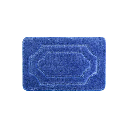 16x24 Navy Blue Double Framed Tufted Bath Mats