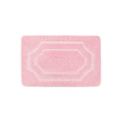 16x24 Pink Double Framed Tufted Bath Mats