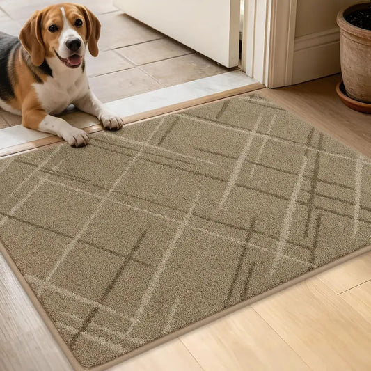 Plaid Grid Dirt Trapper Door Mat