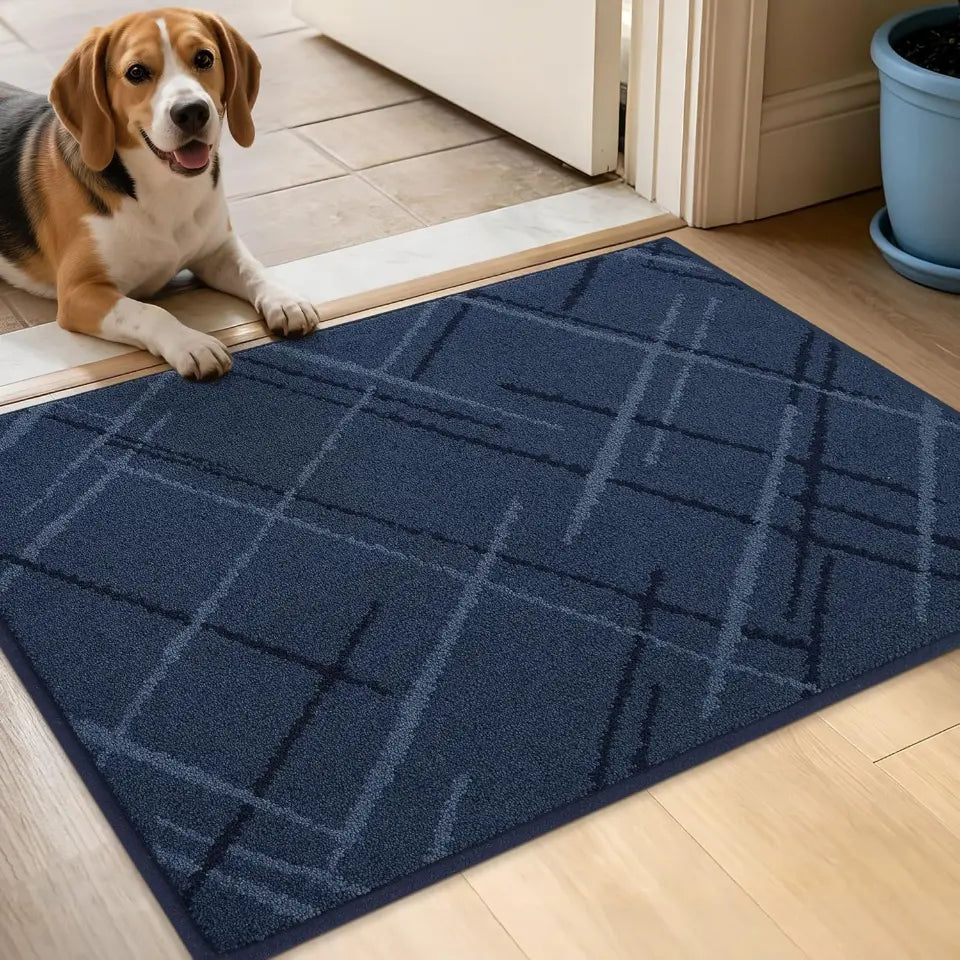 Plaid Grid Dirt Trapper Door Mat