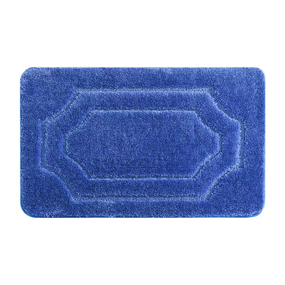 20x32 Navy Blue Double Framed Tufted Bath Mats