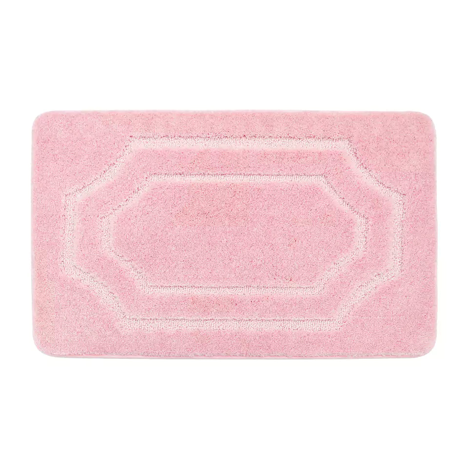 20x32 Pink Double Framed Tufted Bath Mats
