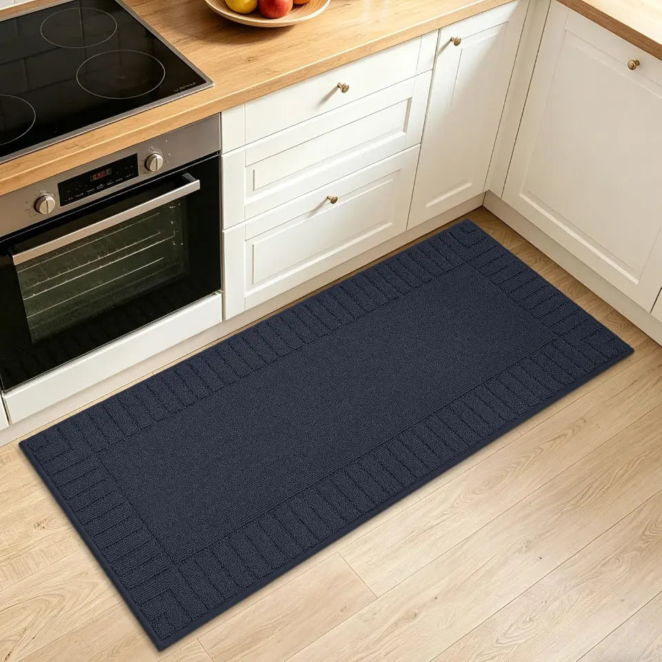 Striped Bordered Kitchen Anti Skid Mats