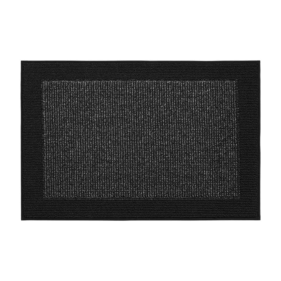 24x36 Black Non-Slip Washable Entryway Rugs