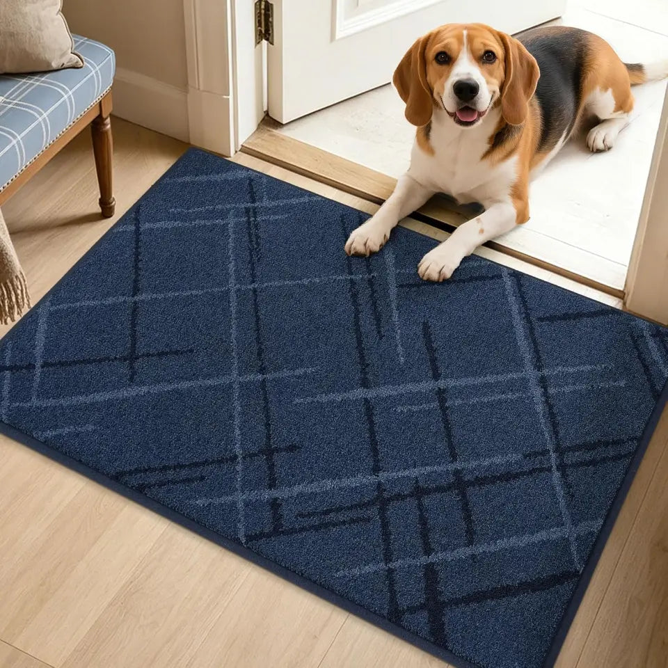 Plaid Grid Dirt Trapper Door Mat