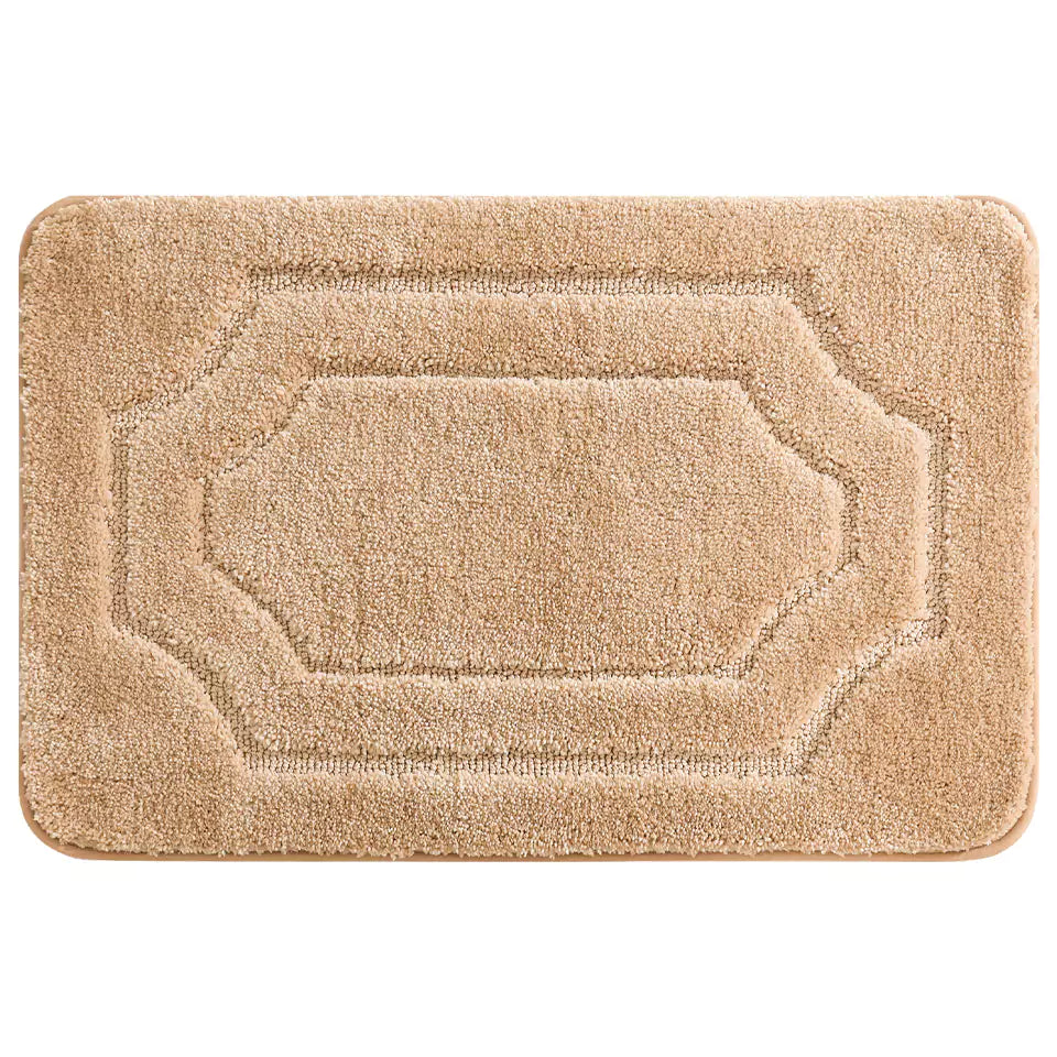 24x36 Brown Double Framed Tufted Bath Mats