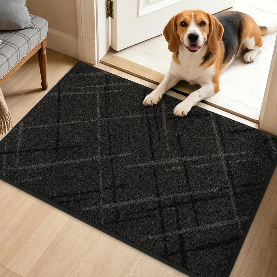Plaid Grid Dirt Trapper Door Mat