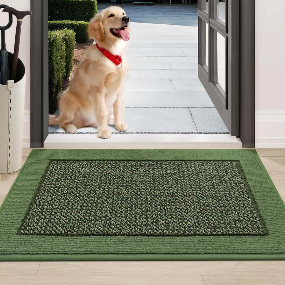 24x36 Green Non-Slip Washable Entryway Rugs