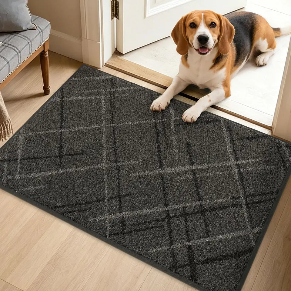 Plaid Grid Dirt Trapper Door Mat