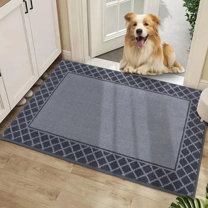 24x36 Light Grey Non Slip Front Door Mat